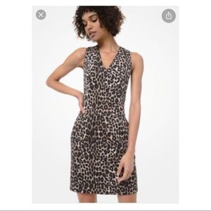 MICHAEL Michael Kors Lepard Print Dress MF98Z53CJF